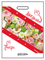 Opak Desen Love Garden Takviyeli Poşet