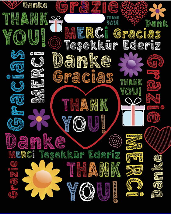 Opak Desen I Love You Takviyeli Poşet