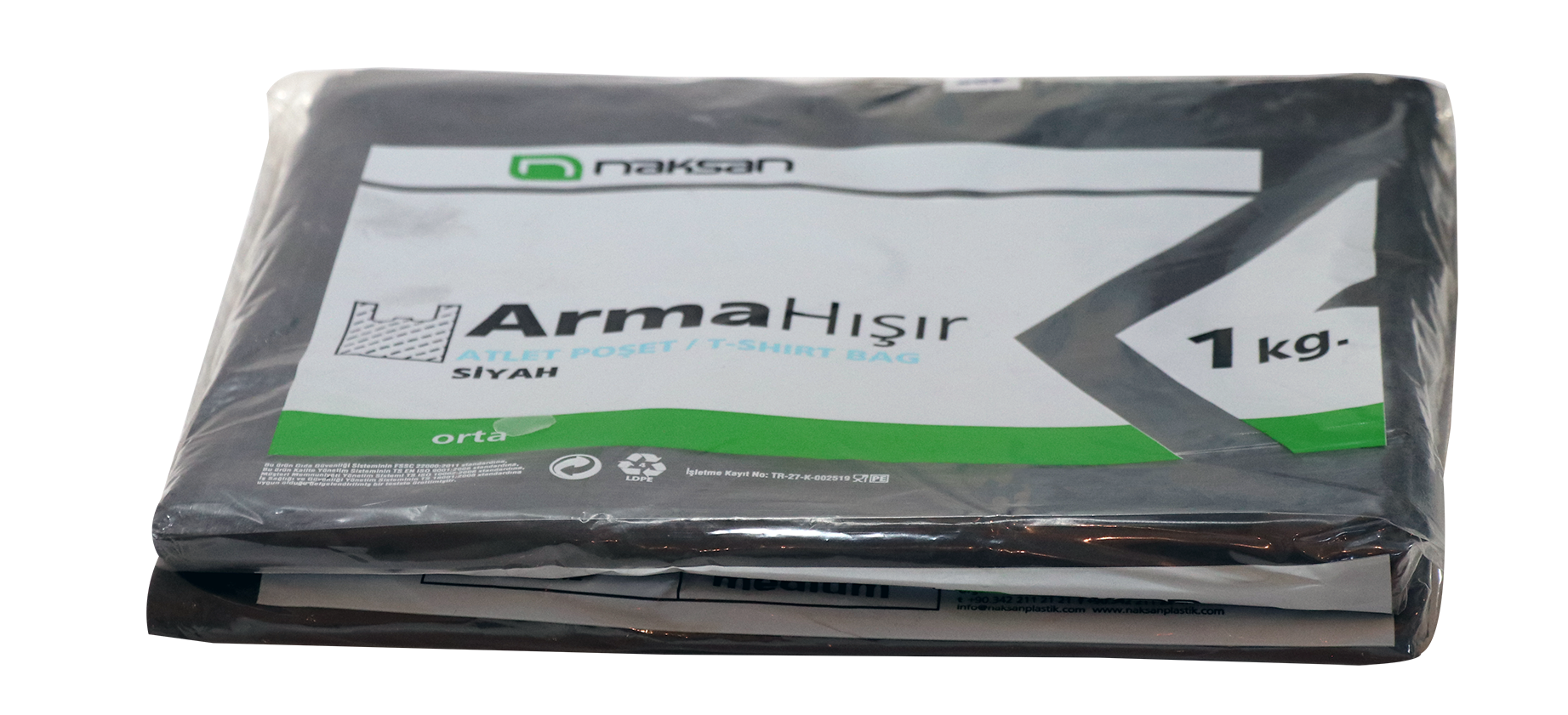 Arma Siyah Hışır Poşet (1 Kg)