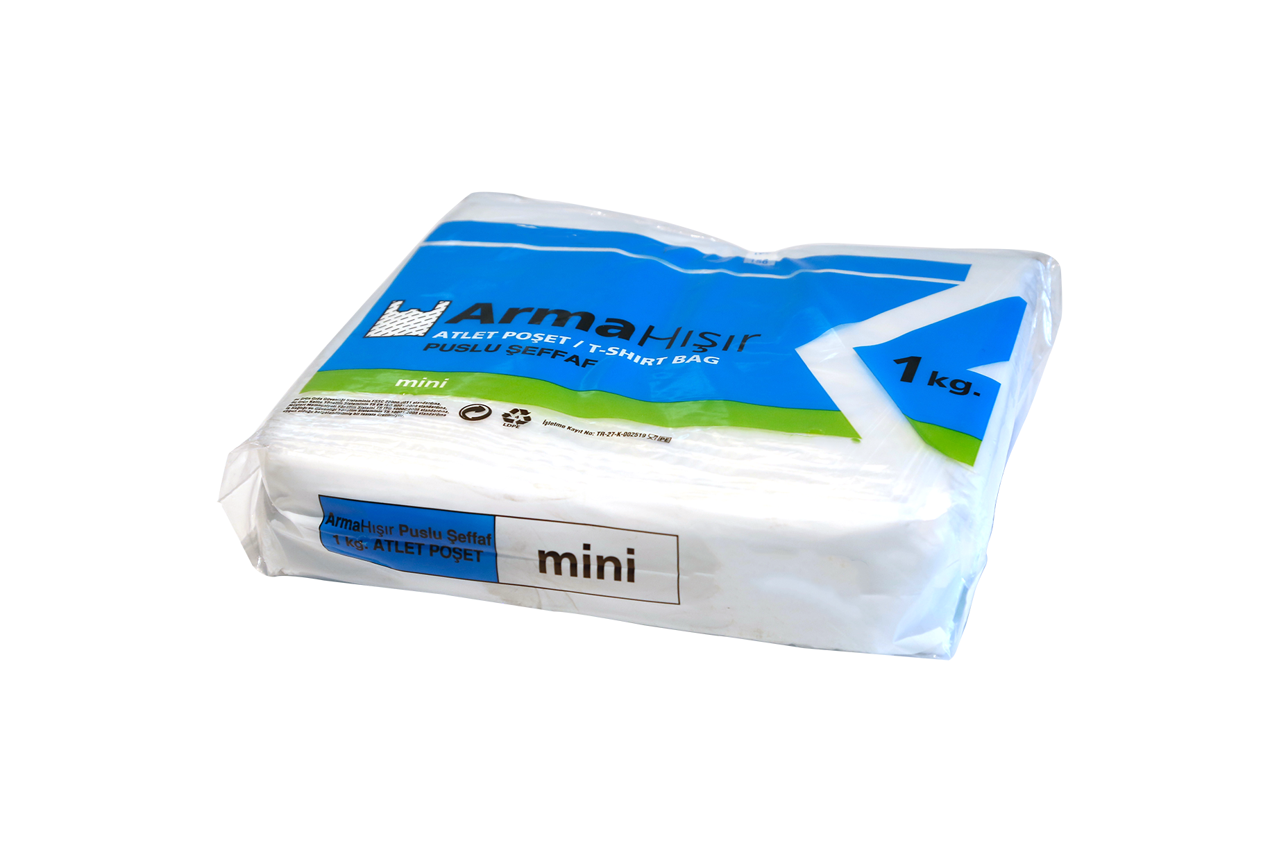 Arma Puslu Şeffaf Hışır Poşet (1 Kg)