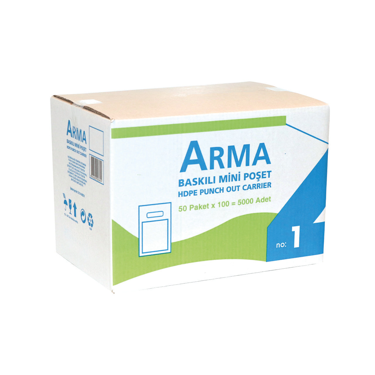 Arma El Geçme Mini Baskılı Karışık Poşet